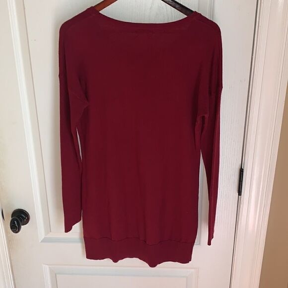 Old Navy cranberry long sweater sweater dress - Picture 5 of 6